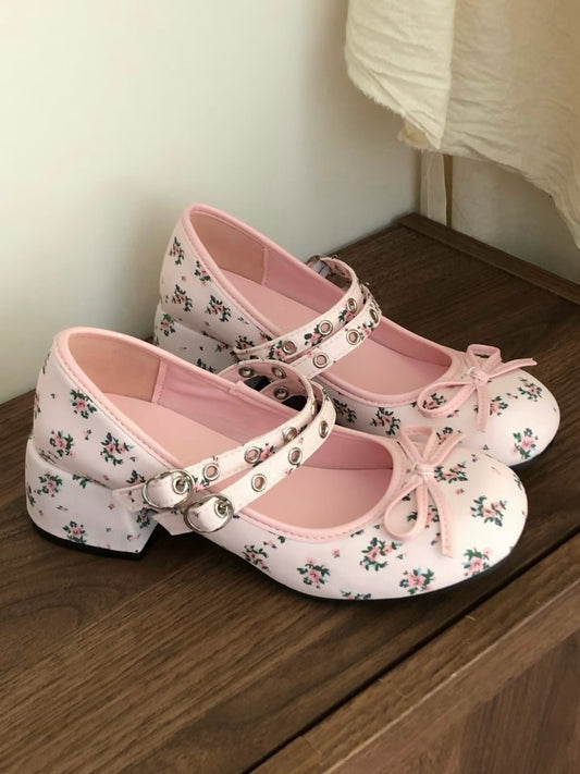 ♡ Floral Blossom ♡ – Doll Mid Heels