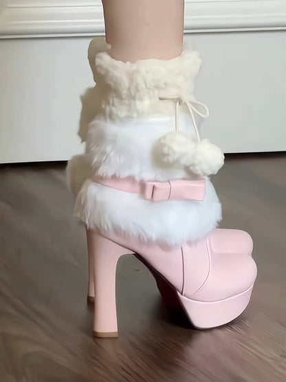 ♡ Milky Puff ♡ – Cozy Princess Boots