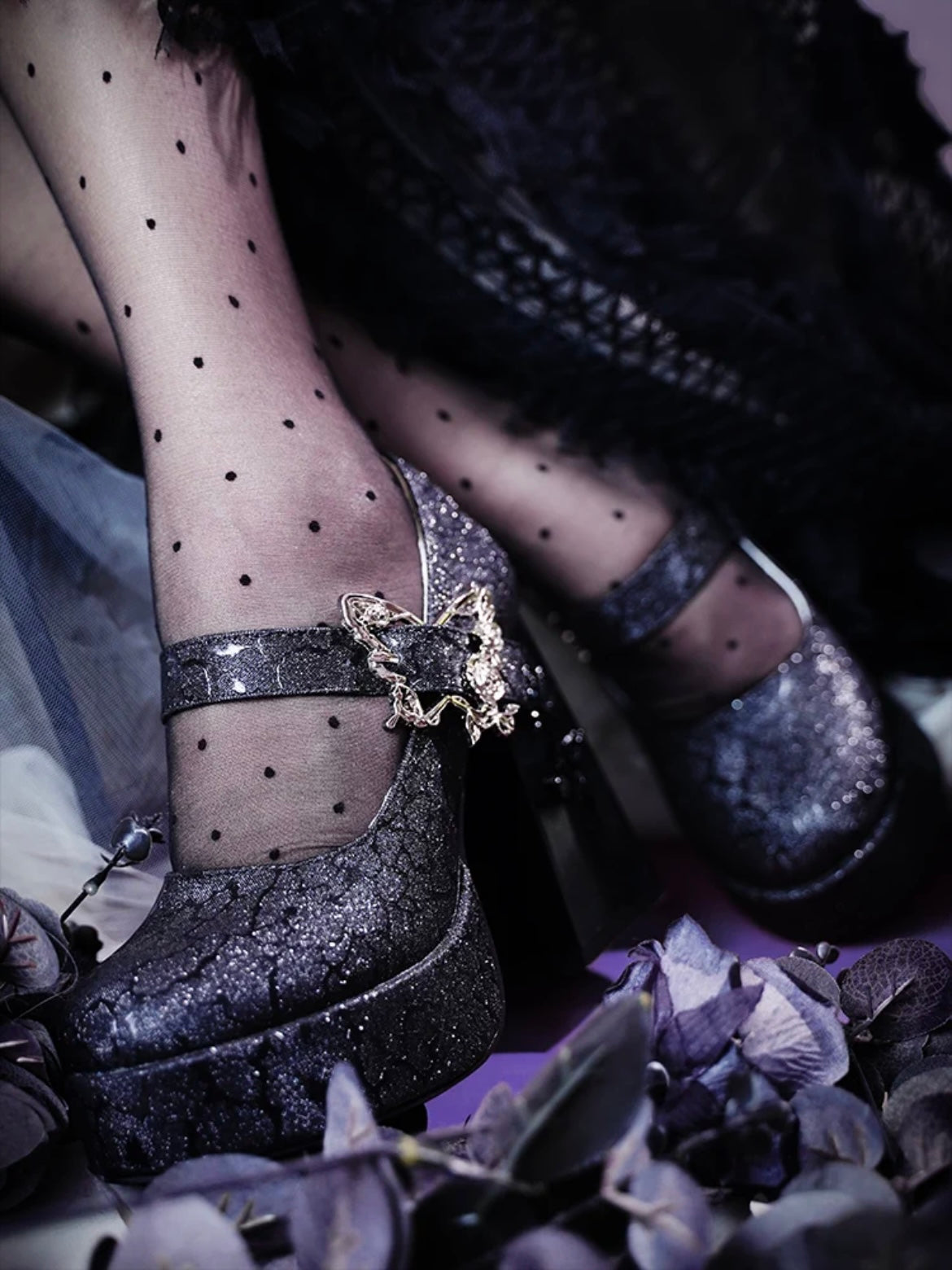 ♡ Dreamland Butterfly ♡ - Bling High Heels