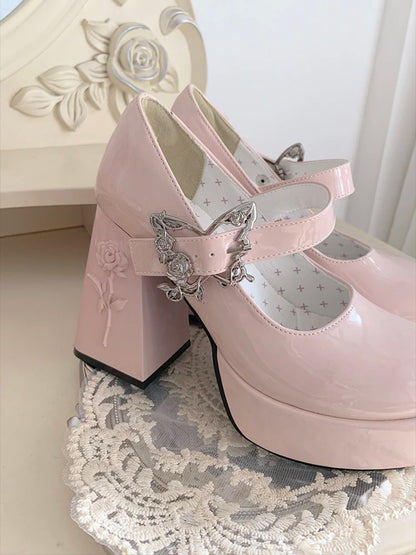 ♡ Dreamland Butterfly ♡ - Bling High Heels