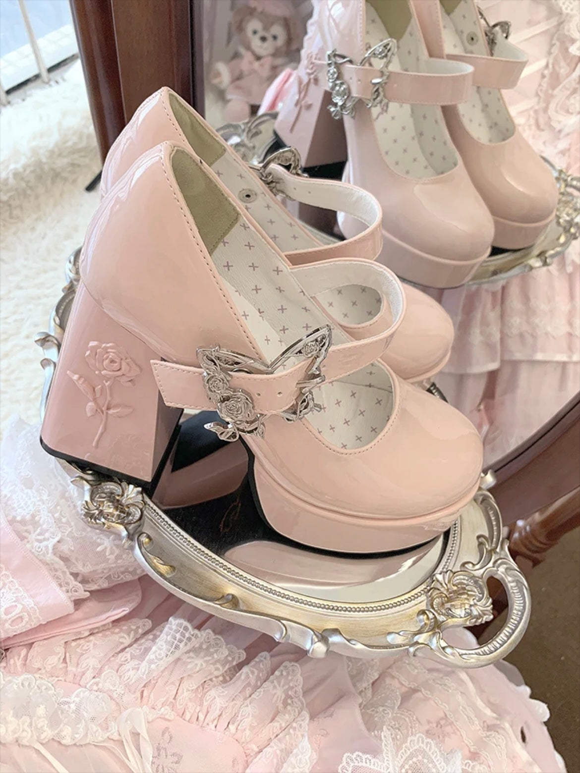 ♡ Dreamland Butterfly ♡ - Bling High Heels