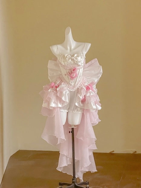 ♡ Dreamlike Grace ♡ - Pink Princess Dress Set