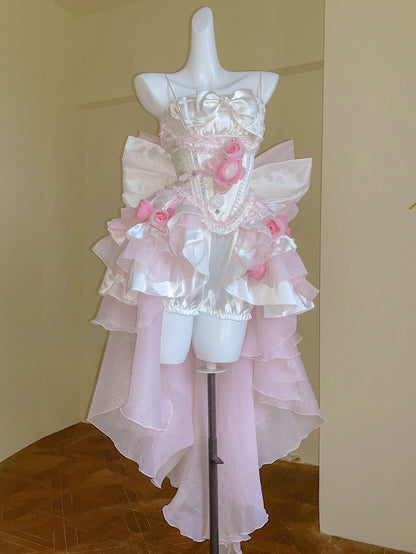 ♡ Dreamlike Grace ♡ - Pink Princess Dress Set