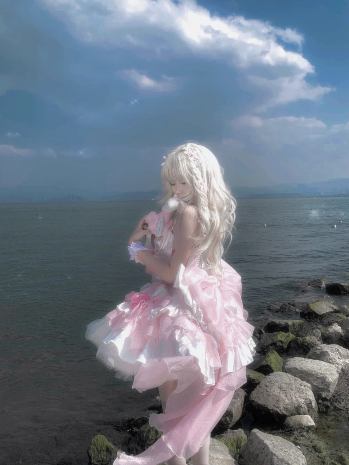 ♡ Dreamlike Grace ♡ - Pink Princess Dress Set