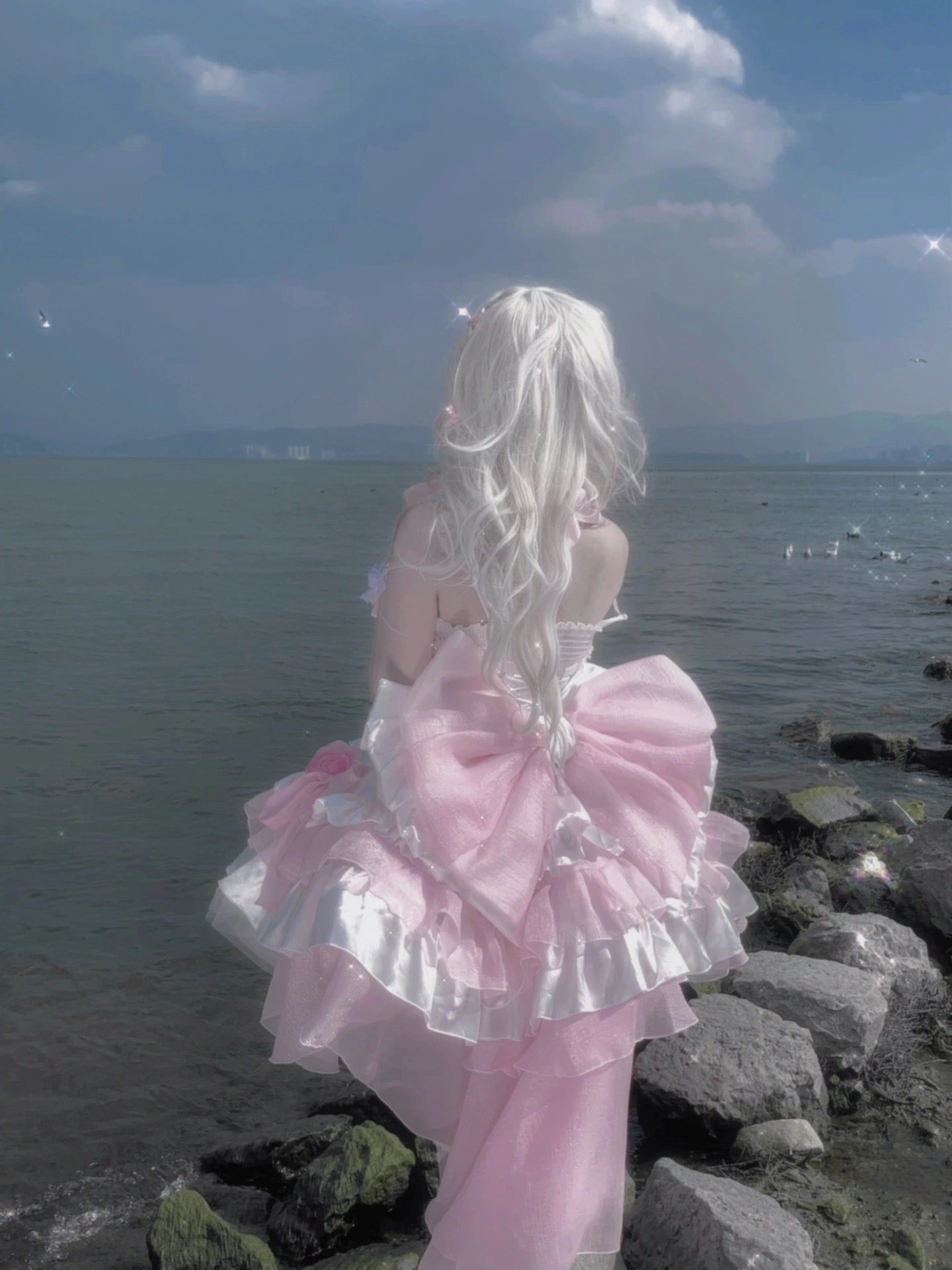 ♡ Dreamlike Grace ♡ - Pink Princess Dress Set