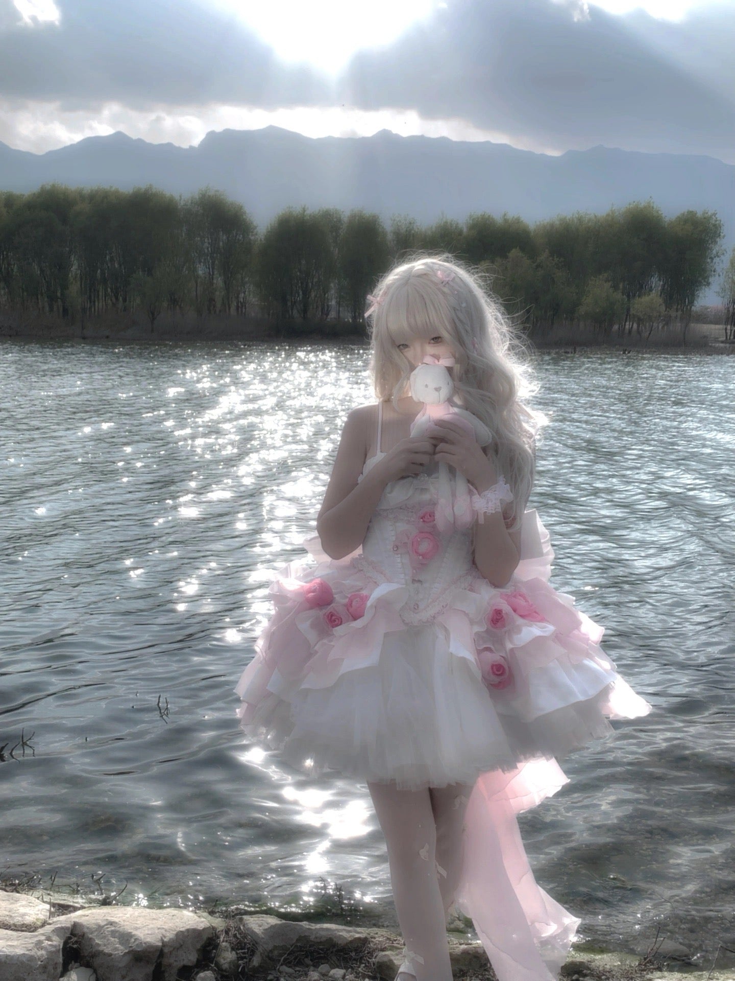 ♡ Dreamlike Grace ♡ - Pink Princess Dress Set