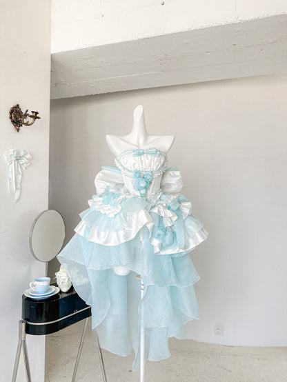 ♡ Dreamlike Grace ♡ - Blue Princess Dress Set