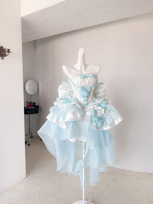 ♡ Dreamlike Grace ♡ - Blue Princess Dress Set