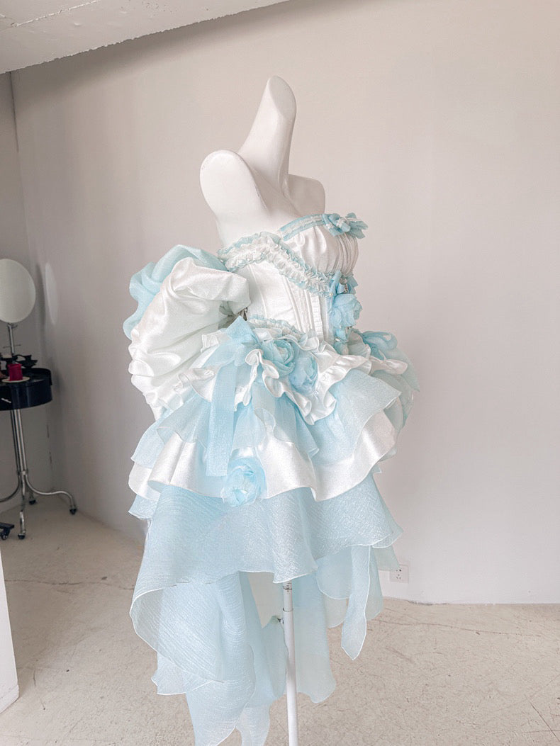 ♡ Dreamlike Grace ♡ - Blue Princess Dress Set