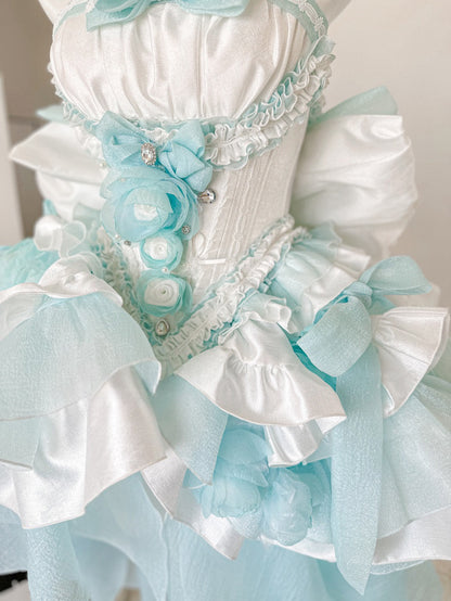 ♡ Dreamlike Grace ♡ - Blue Princess Dress Set