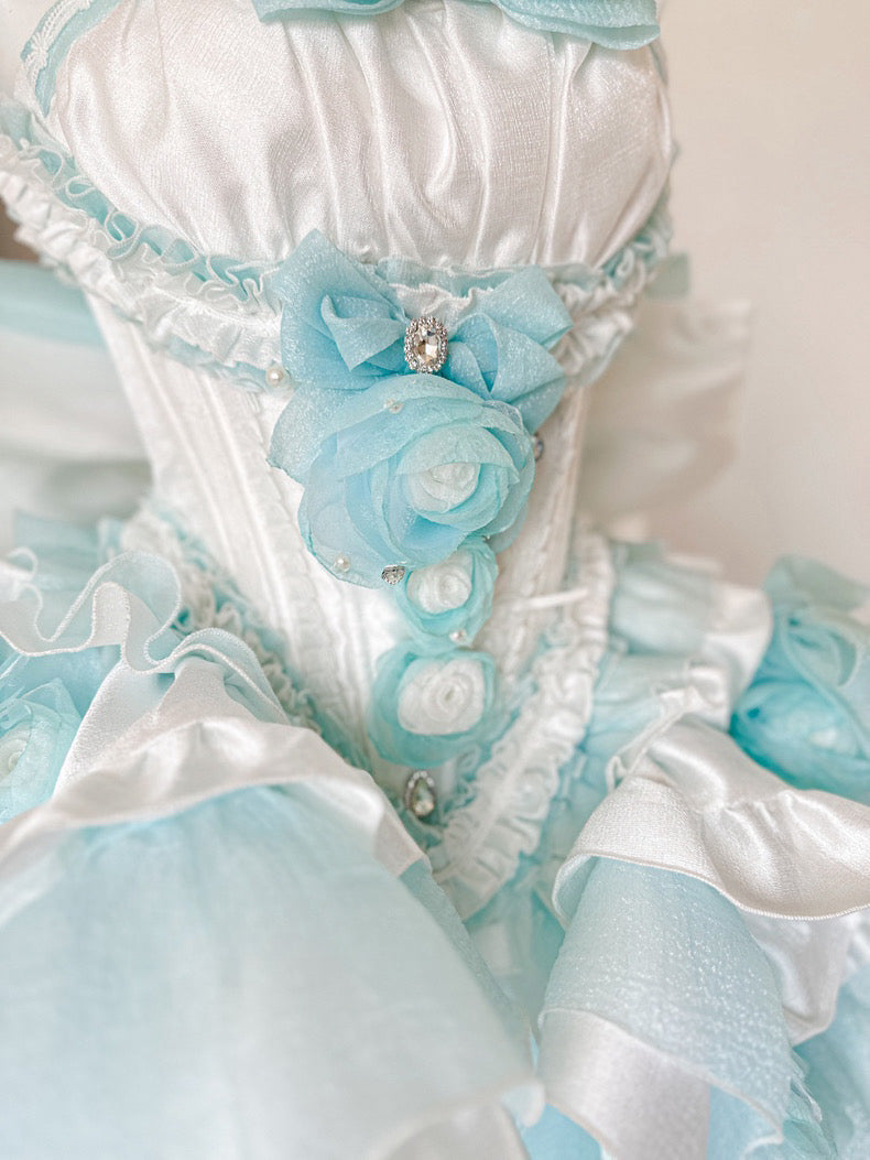 ♡ Dreamlike Grace ♡ - Blue Princess Dress Set