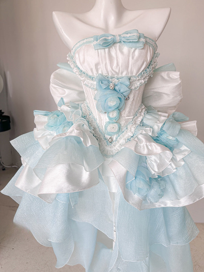 ♡ Dreamlike Grace ♡ - Blue Princess Dress Set