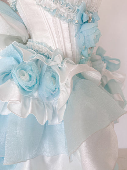 ♡ Dreamlike Grace ♡ - Blue Princess Dress Set