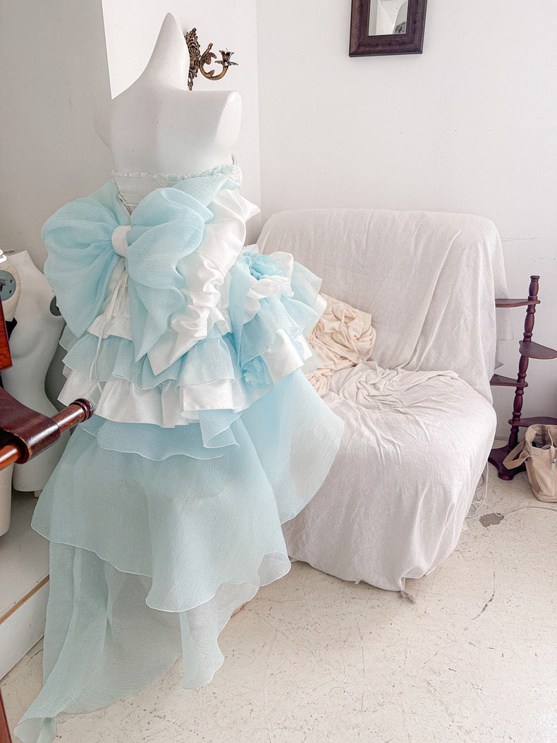 ♡ Dreamlike Grace ♡ - Blue Princess Dress Set