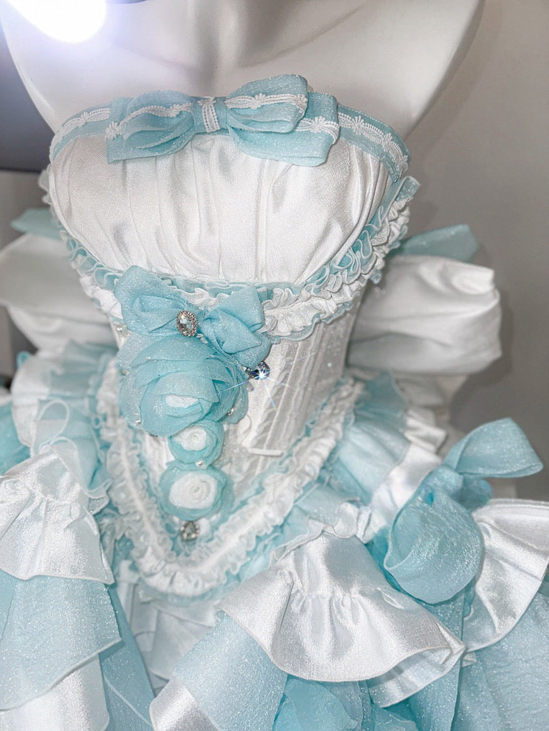 ♡ Dreamlike Grace ♡ - Blue Princess Dress Set