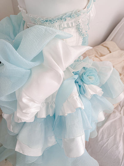 ♡ Dreamlike Grace ♡ - Blue Princess Dress Set