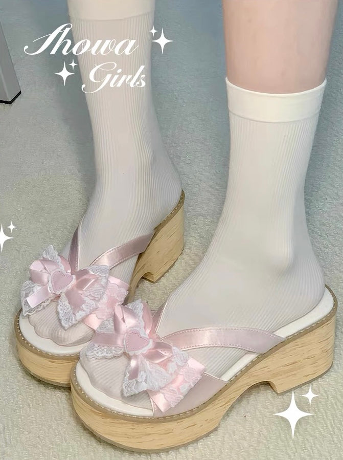 ♡ Showa Girls ♡ - Geta Sandals