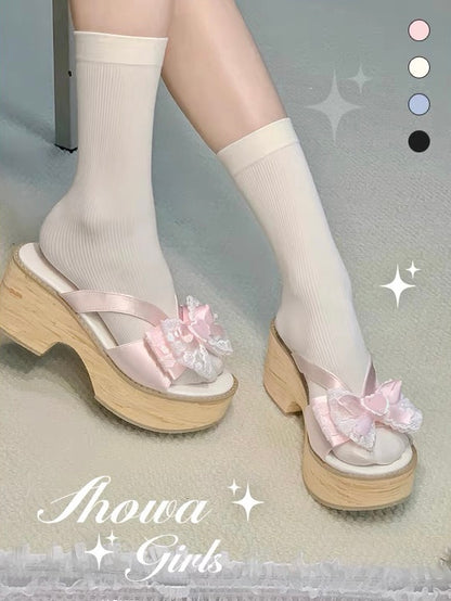 ♡ Showa Girls ♡ - Geta Sandals