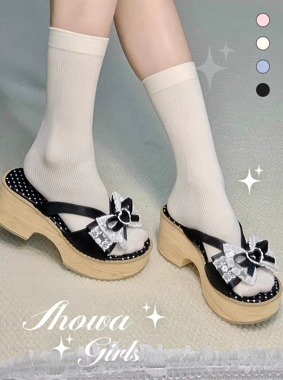 ♡ Showa Girls ♡ - Geta Sandals