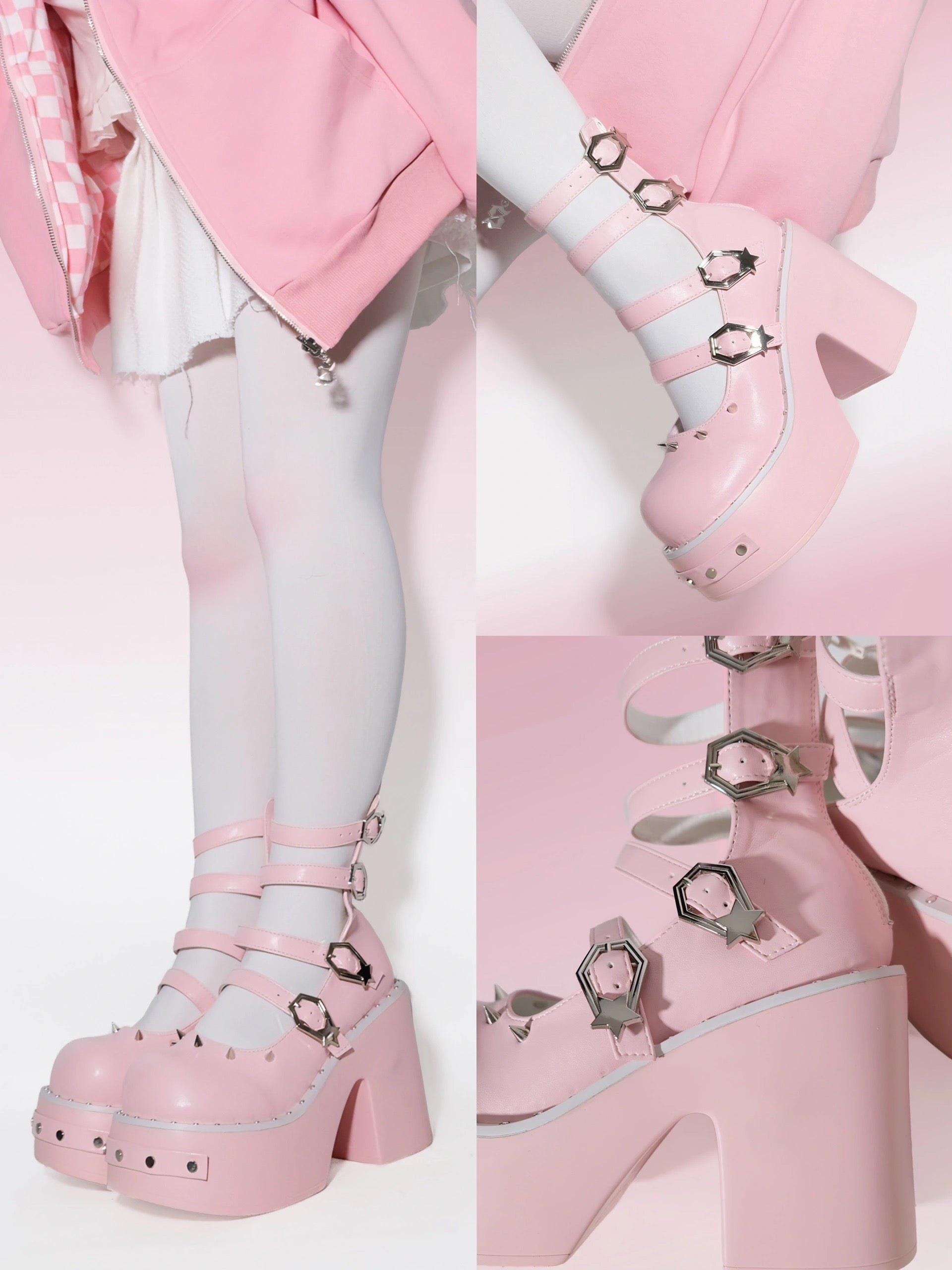 Punk Doll ♡ - Dolly Platform Heels – Heart of Doll