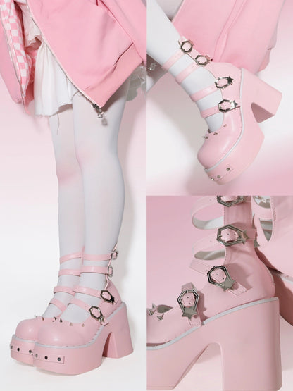♡ Punk Doll ♡ - Scarpe con tacco Dolly
