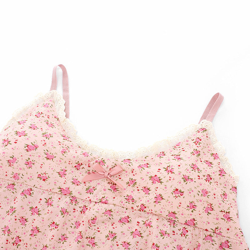 Sweet Floral Camisole Lounge Set