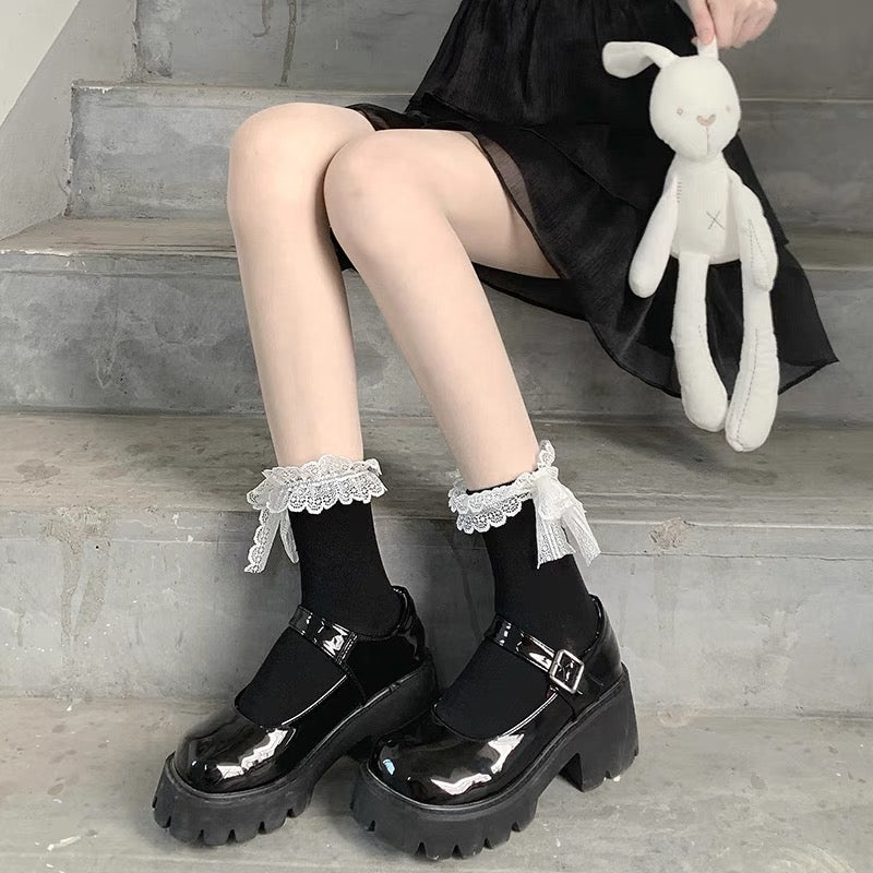 ♡ Lace Trim Socks ♡