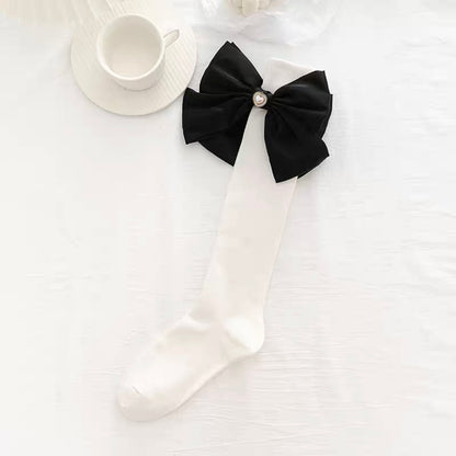 ♡ Pearl Bow Socks ♡