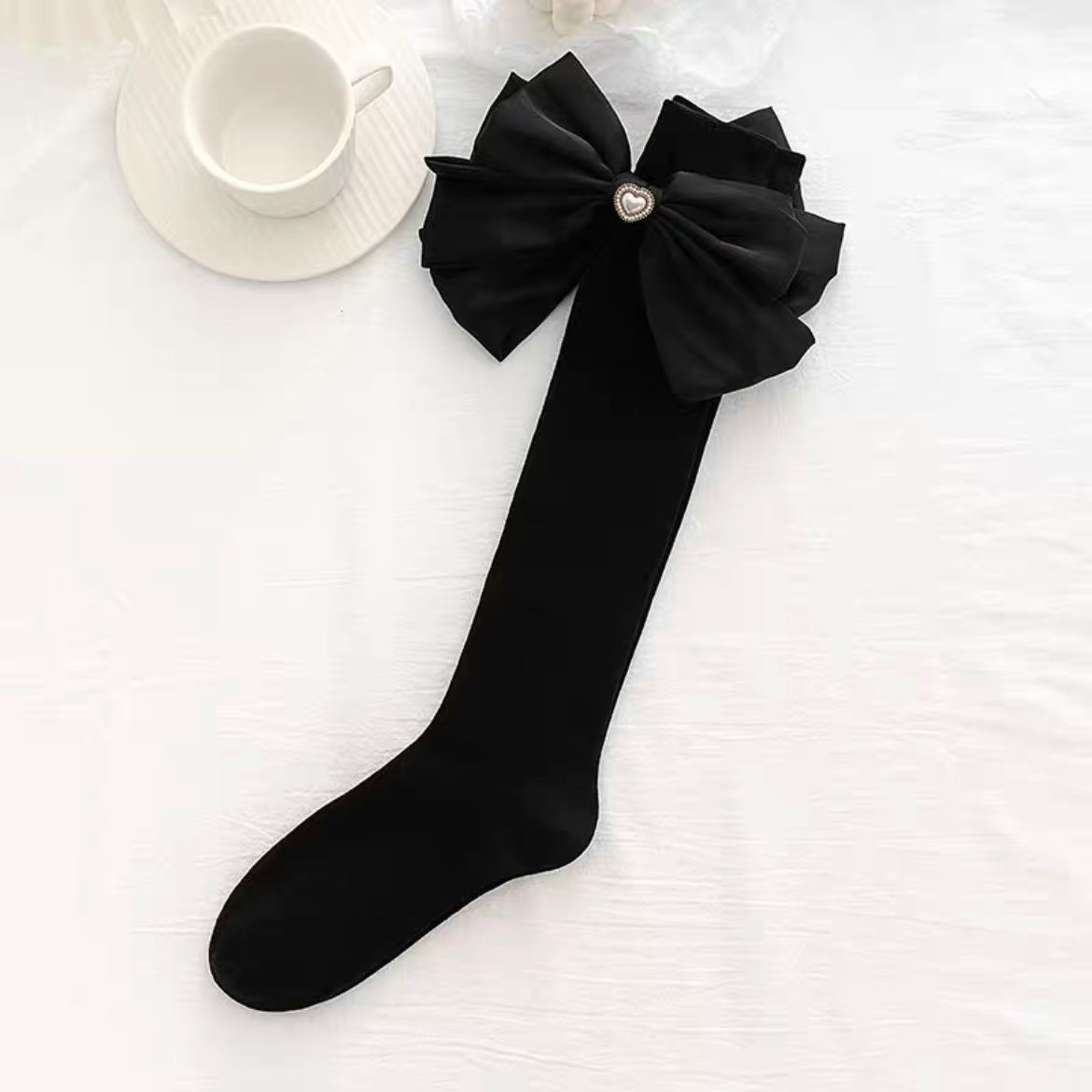 ♡ Pearl Bow Socks ♡