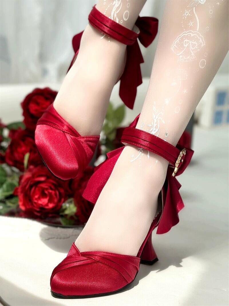♡ Crown ♡ - Satin Wedding Heels