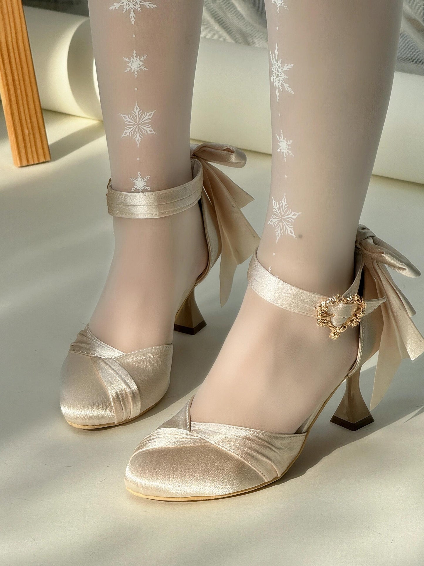 ♡ Crown ♡ - Satin Wedding Heels