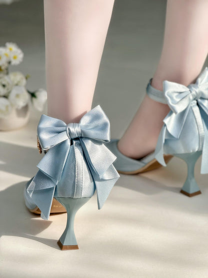 ♡ Crown ♡ - Satin Wedding Heels