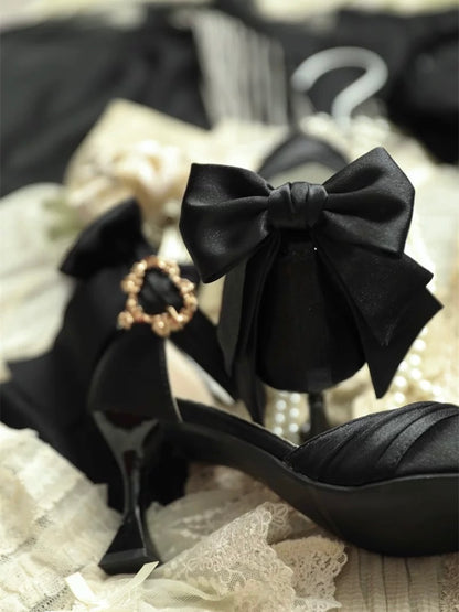 ♡ Crown ♡ - Satin Wedding Heels