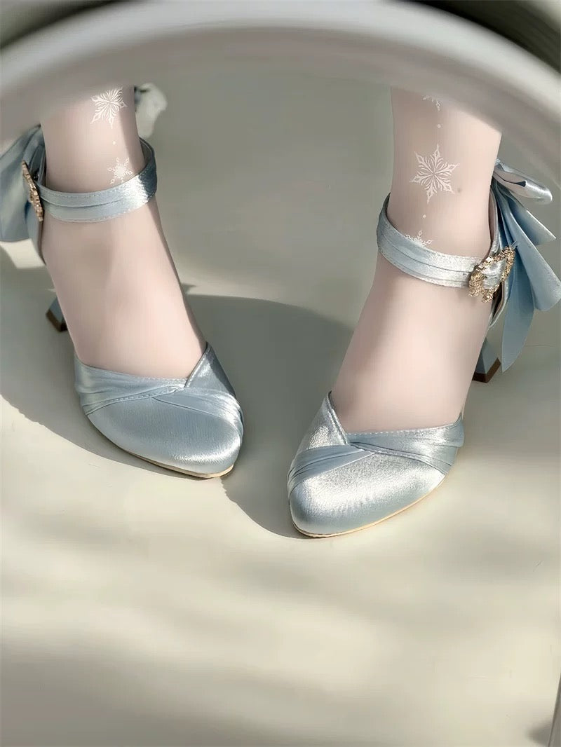 ♡ Crown ♡ - Satin Wedding Heels