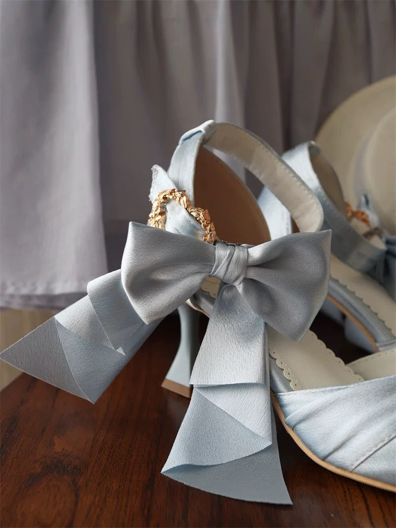 ♡ Crown ♡ - Satin Wedding Heels