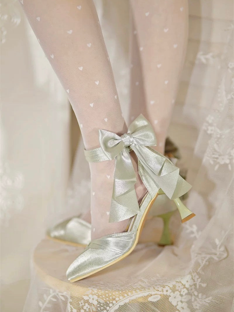 ♡ Crown ♡ - Satin Wedding Heels