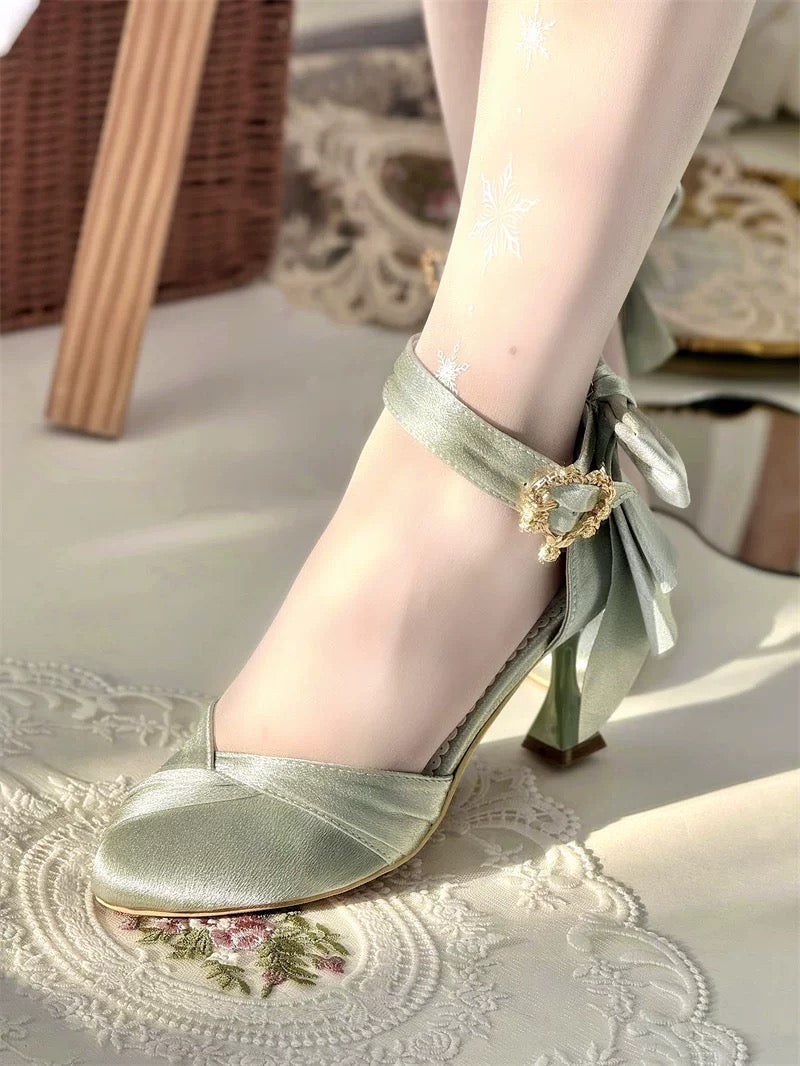♡ Crown ♡ - Satin Wedding Heels
