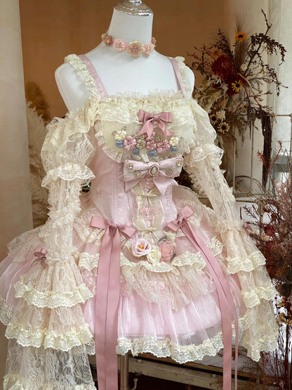 Blossoming Love Lace Rococo Fairy Dress