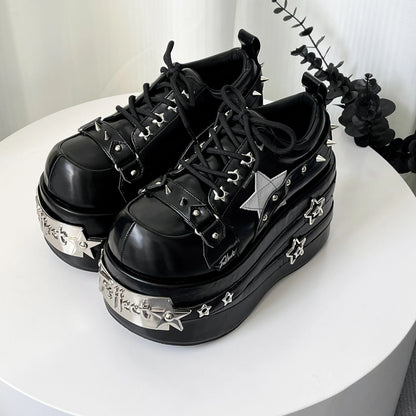 ♡ Эффект будущего ♡ — туфли на платформе в стиле панк