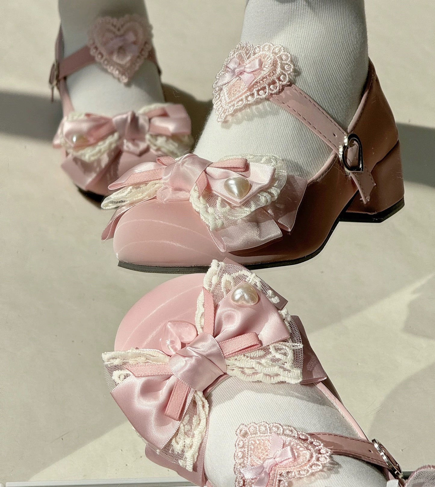 ♡ Cream Sweetheart ♡ - Round Toe Maryjanes