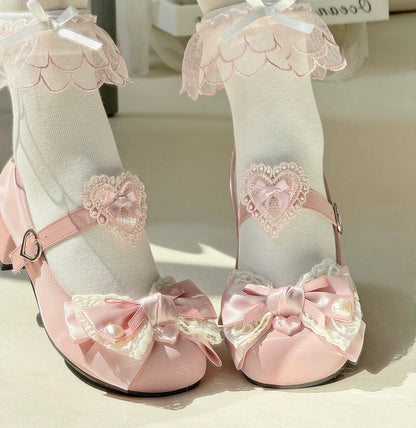 ♡ Cream Sweetheart ♡ - Round Toe Maryjanes