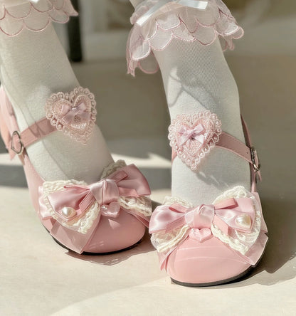 ♡ Cream Sweetheart ♡ - Round Toe Maryjanes