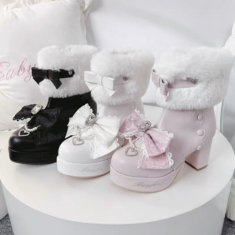 ♡ Snow Sakura ♡ - Ankle Boots