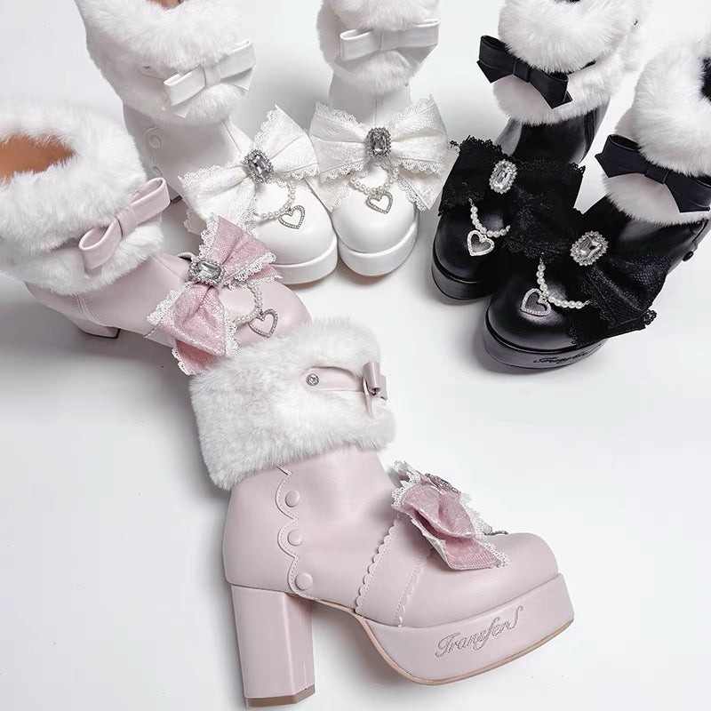 ♡ Snow Sakura ♡ - Ankle Boots