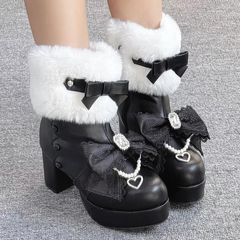 ♡ Snow Sakura ♡ - Ankle Boots