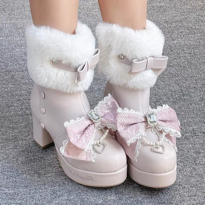 ♡ Snow Sakura ♡ - Ankle Boots