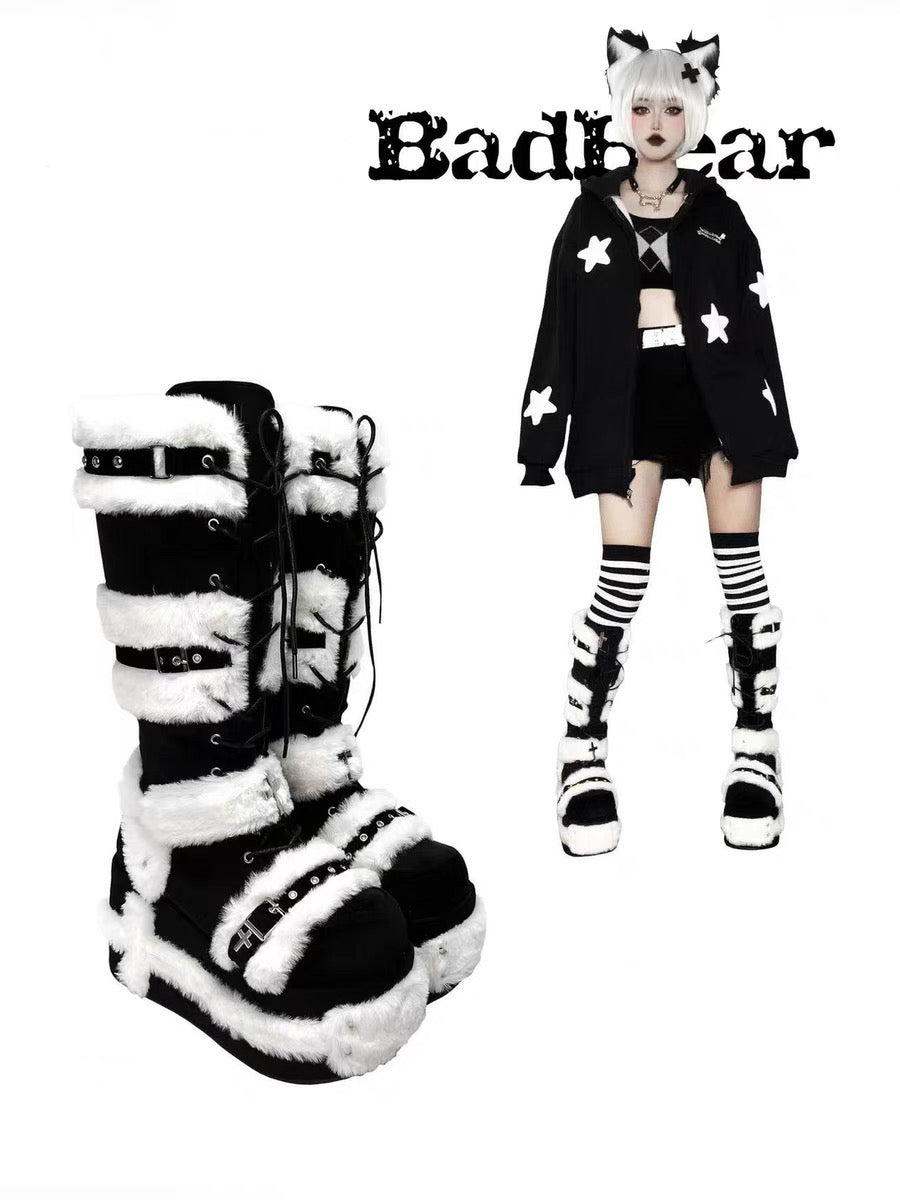 ♡ Bad Bear ♡ - Y2K Chunky Boots