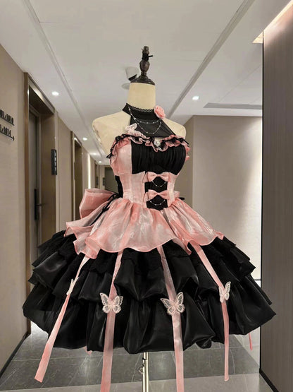♡ Обещание любви ♡ — комплект чёрно-розового платья Dolly