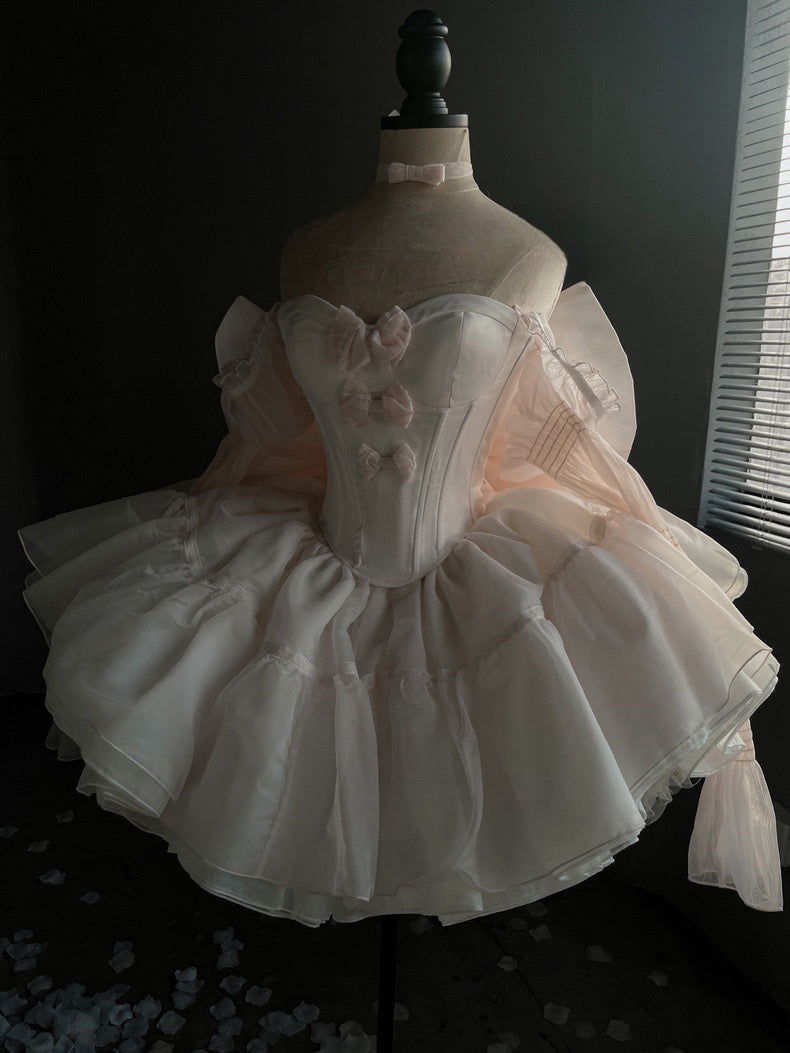 ♡ Малышка-принцесса ♡ - Комплект розового платья
