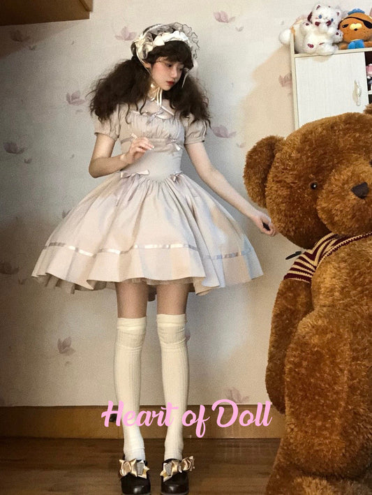 ♡ Grey Ribbon ♡ - Dolly Dress